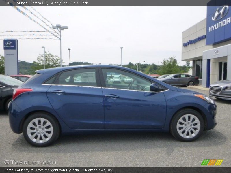 Windy Sea Blue / Black 2016 Hyundai Elantra GT