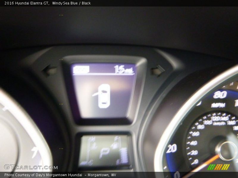 Windy Sea Blue / Black 2016 Hyundai Elantra GT