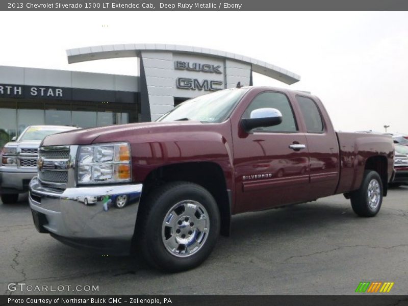 Deep Ruby Metallic / Ebony 2013 Chevrolet Silverado 1500 LT Extended Cab