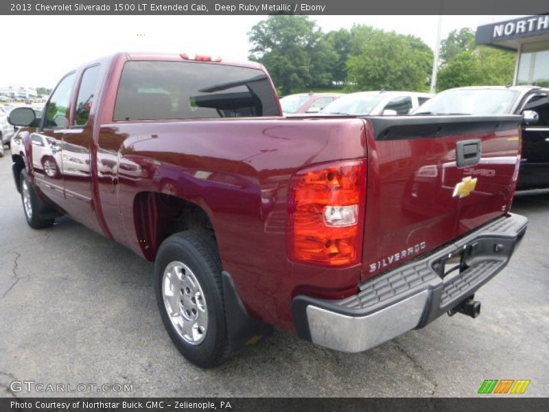 Deep Ruby Metallic / Ebony 2013 Chevrolet Silverado 1500 LT Extended Cab