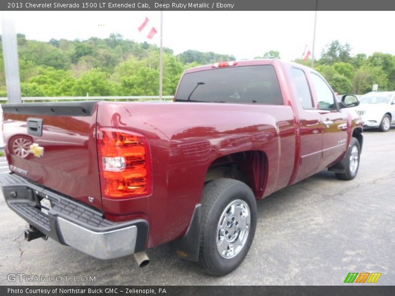 Deep Ruby Metallic / Ebony 2013 Chevrolet Silverado 1500 LT Extended Cab
