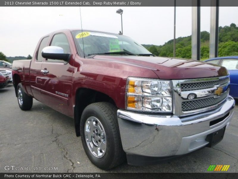 Deep Ruby Metallic / Ebony 2013 Chevrolet Silverado 1500 LT Extended Cab