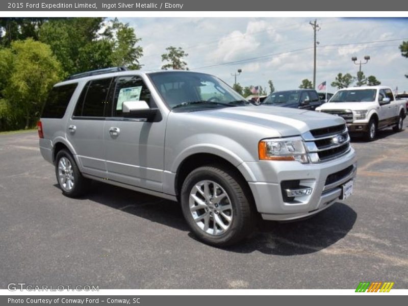 Ingot Silver Metallic / Ebony 2015 Ford Expedition Limited