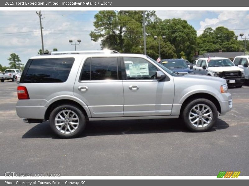 Ingot Silver Metallic / Ebony 2015 Ford Expedition Limited