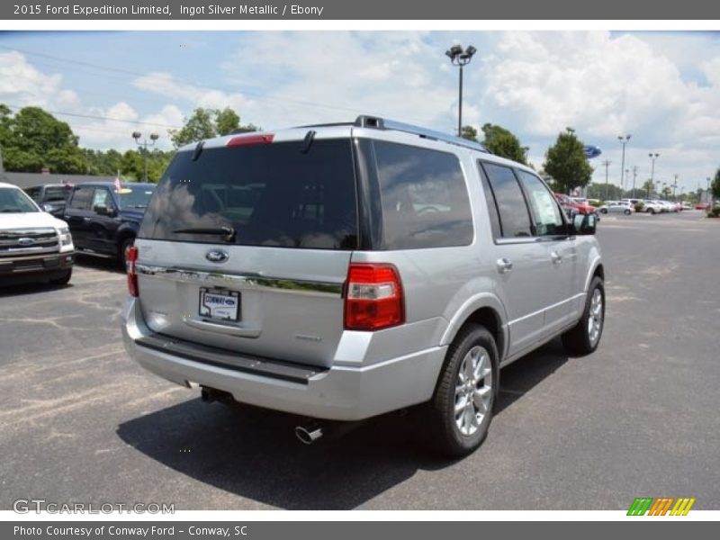 Ingot Silver Metallic / Ebony 2015 Ford Expedition Limited