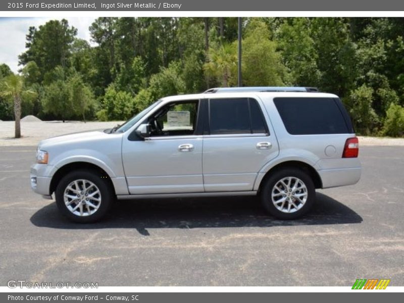 Ingot Silver Metallic / Ebony 2015 Ford Expedition Limited