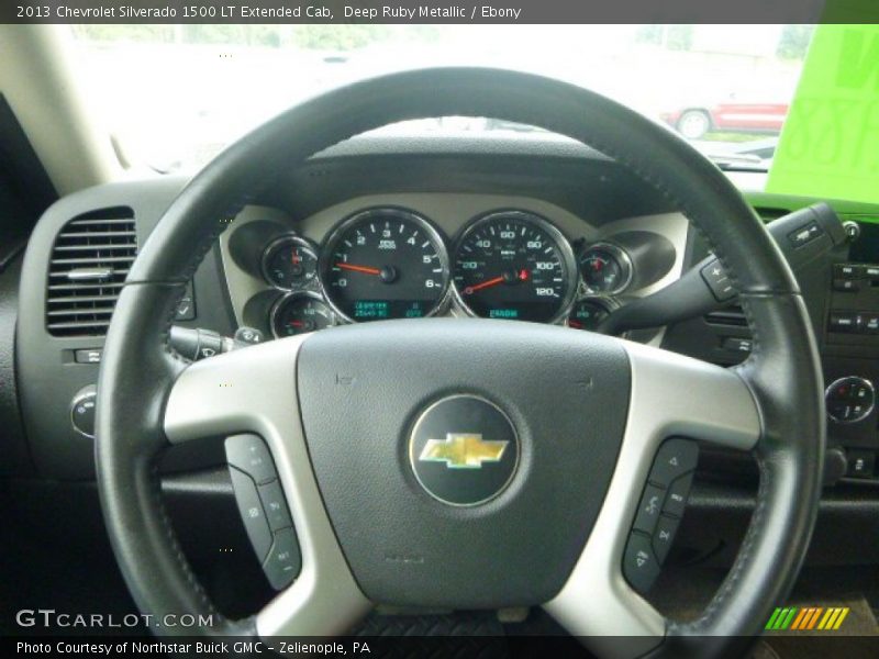 Deep Ruby Metallic / Ebony 2013 Chevrolet Silverado 1500 LT Extended Cab