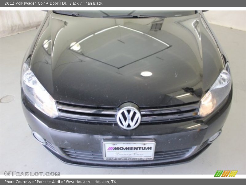 Black / Titan Black 2012 Volkswagen Golf 4 Door TDI