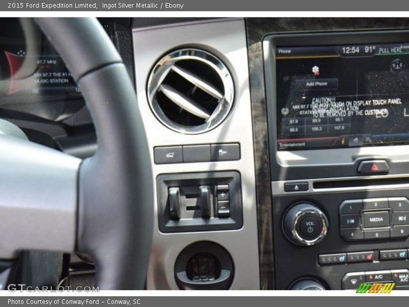 Ingot Silver Metallic / Ebony 2015 Ford Expedition Limited