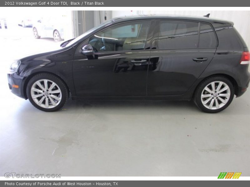 Black / Titan Black 2012 Volkswagen Golf 4 Door TDI