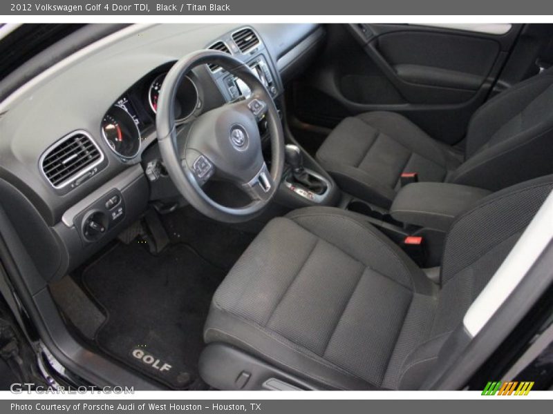Black / Titan Black 2012 Volkswagen Golf 4 Door TDI