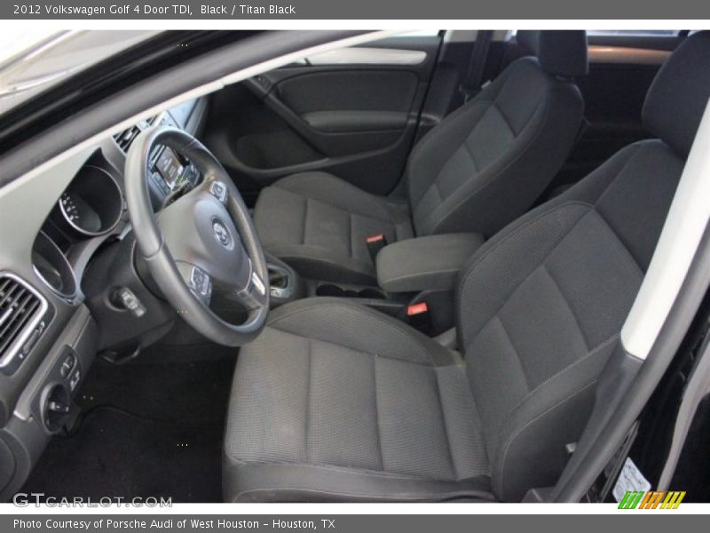 Black / Titan Black 2012 Volkswagen Golf 4 Door TDI