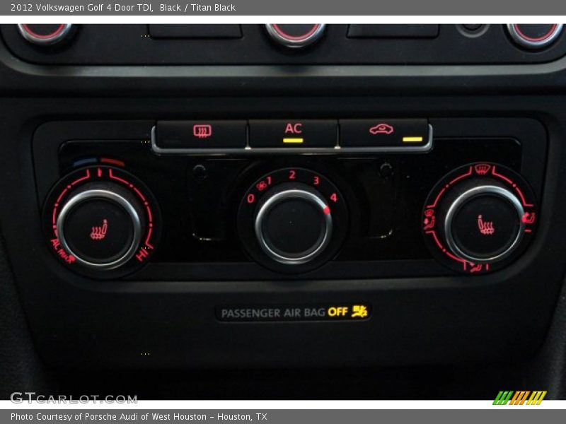 Black / Titan Black 2012 Volkswagen Golf 4 Door TDI