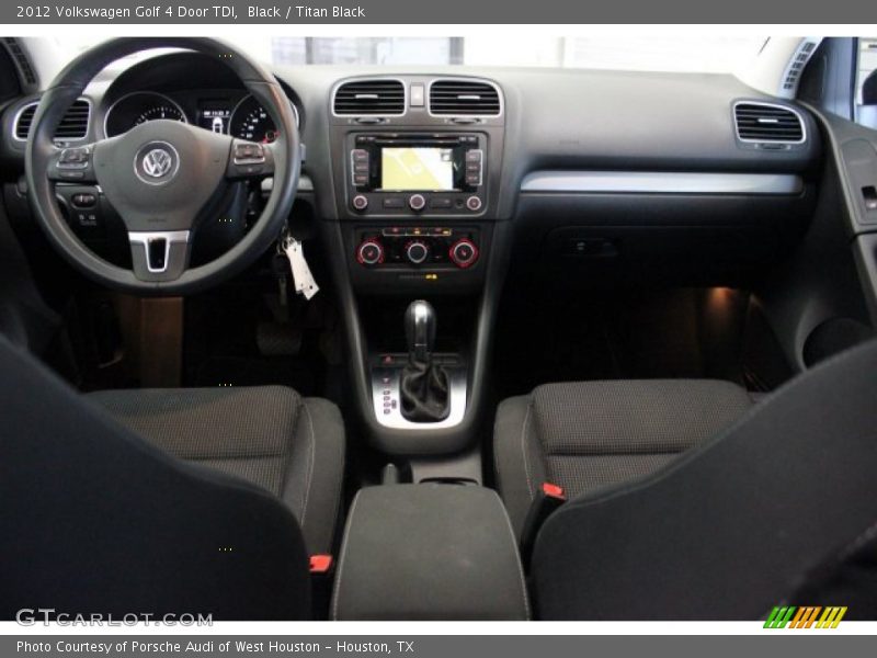 Black / Titan Black 2012 Volkswagen Golf 4 Door TDI