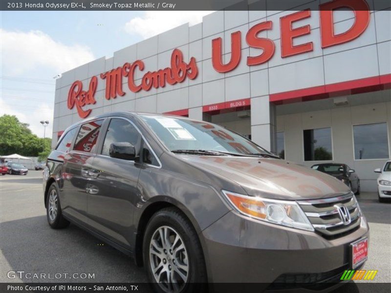 Smokey Topaz Metallic / Gray 2013 Honda Odyssey EX-L