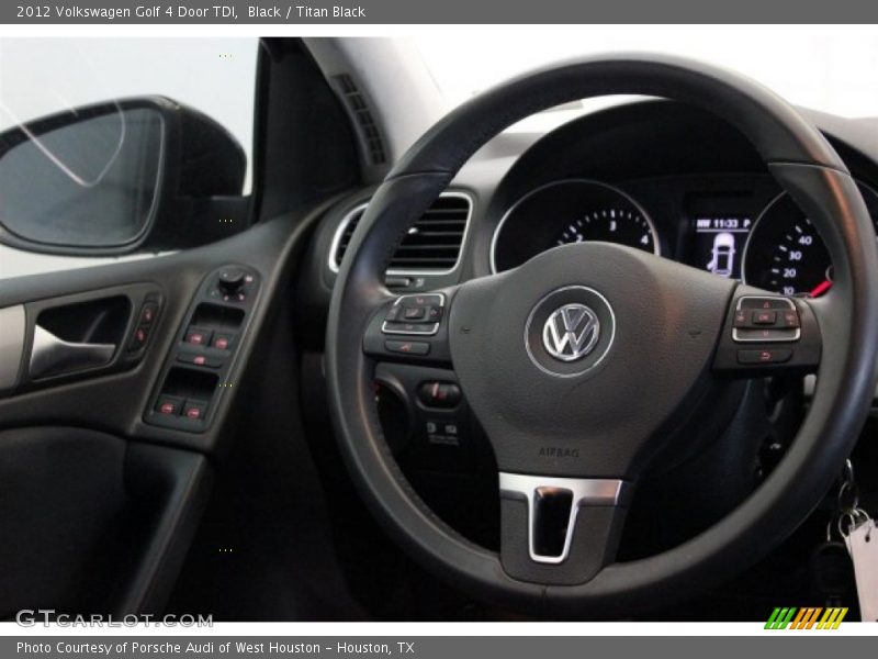 Black / Titan Black 2012 Volkswagen Golf 4 Door TDI
