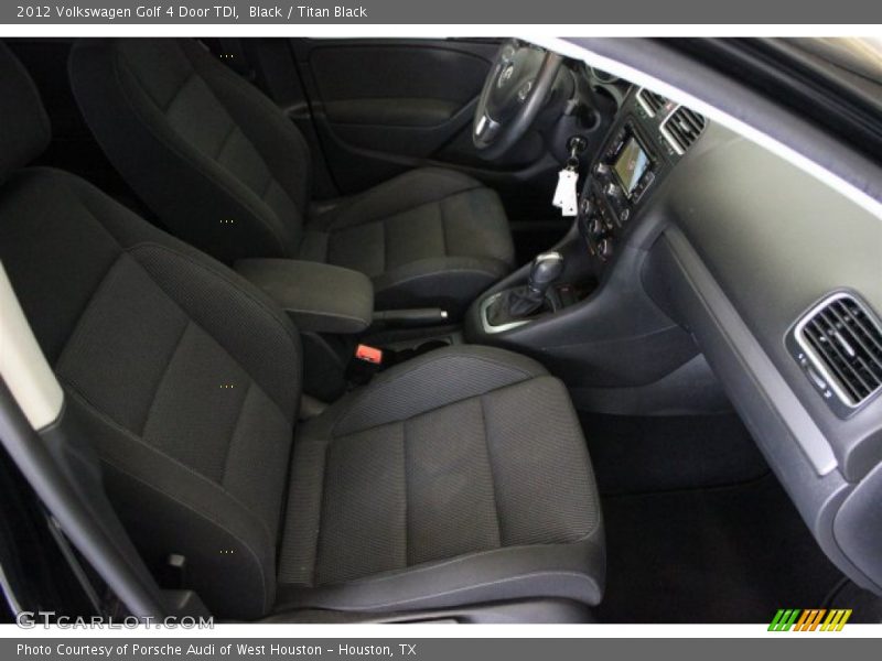 Black / Titan Black 2012 Volkswagen Golf 4 Door TDI