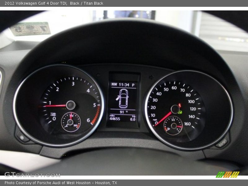 Black / Titan Black 2012 Volkswagen Golf 4 Door TDI