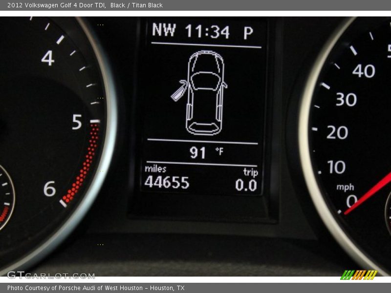 Black / Titan Black 2012 Volkswagen Golf 4 Door TDI