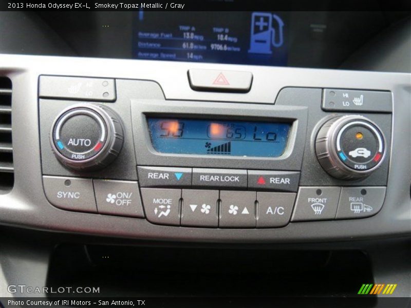 Smokey Topaz Metallic / Gray 2013 Honda Odyssey EX-L