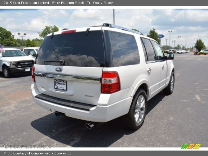 White Platinum Metallic Tri-Coat / Ebony 2015 Ford Expedition Limited