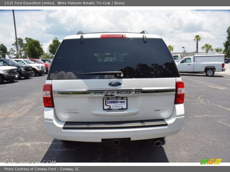 White Platinum Metallic Tri-Coat / Ebony 2015 Ford Expedition Limited
