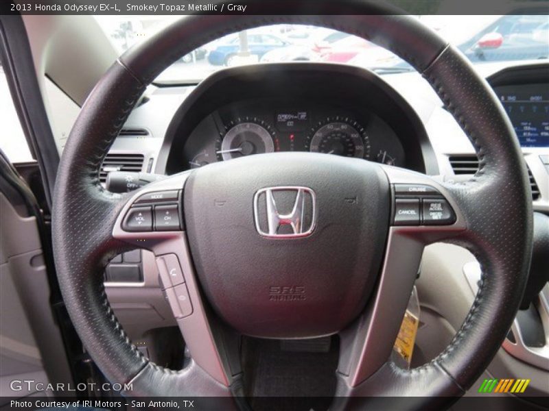 Smokey Topaz Metallic / Gray 2013 Honda Odyssey EX-L