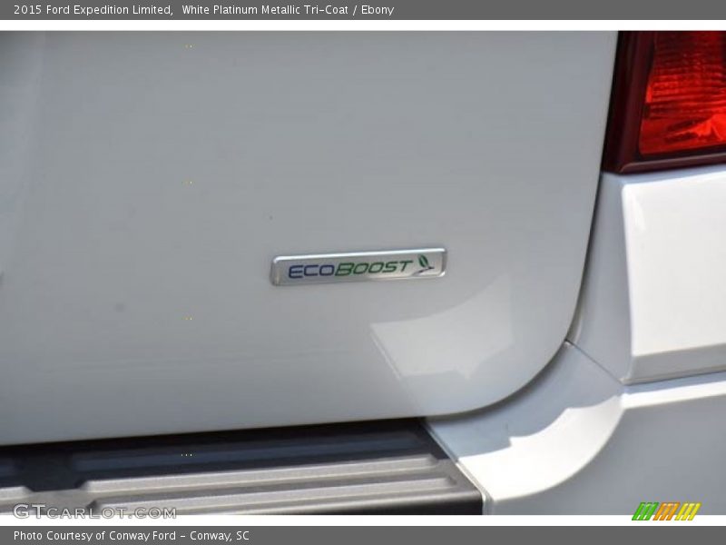 White Platinum Metallic Tri-Coat / Ebony 2015 Ford Expedition Limited