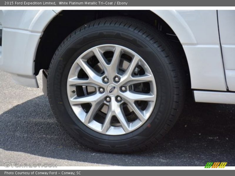 White Platinum Metallic Tri-Coat / Ebony 2015 Ford Expedition Limited
