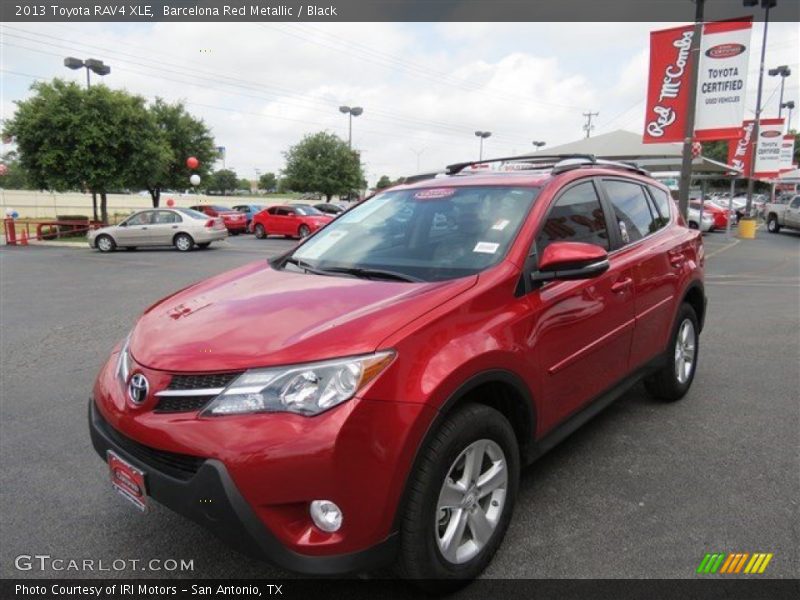 Barcelona Red Metallic / Black 2013 Toyota RAV4 XLE