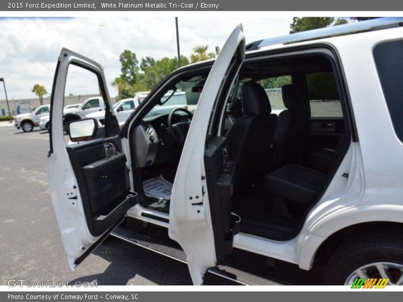White Platinum Metallic Tri-Coat / Ebony 2015 Ford Expedition Limited