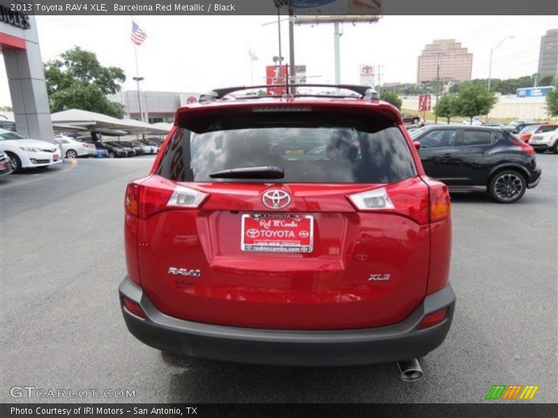 Barcelona Red Metallic / Black 2013 Toyota RAV4 XLE