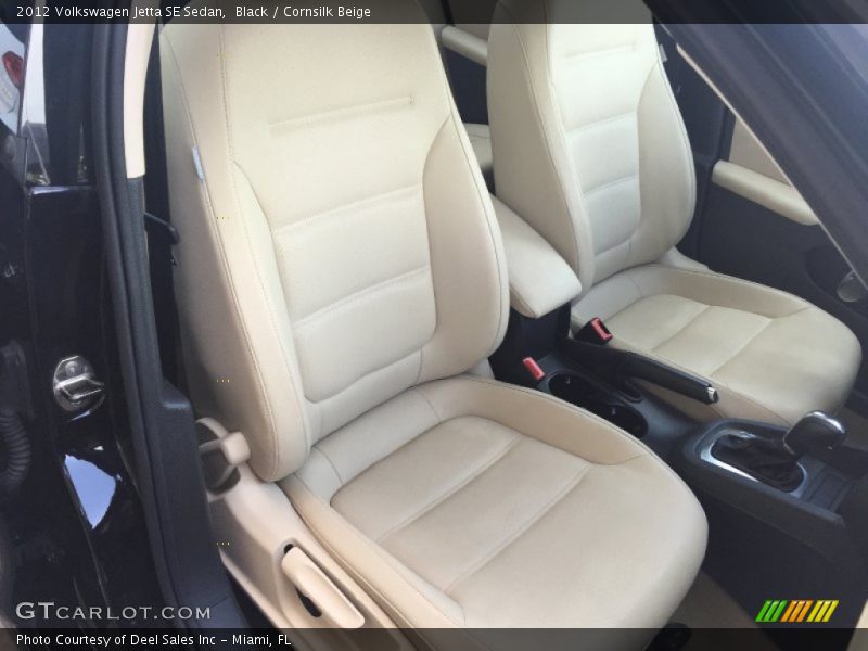 Black / Cornsilk Beige 2012 Volkswagen Jetta SE Sedan
