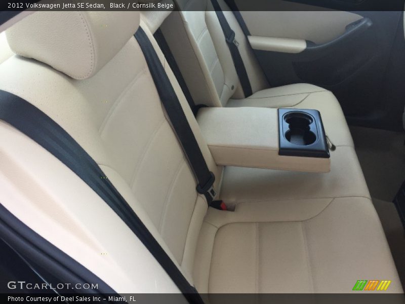 Black / Cornsilk Beige 2012 Volkswagen Jetta SE Sedan