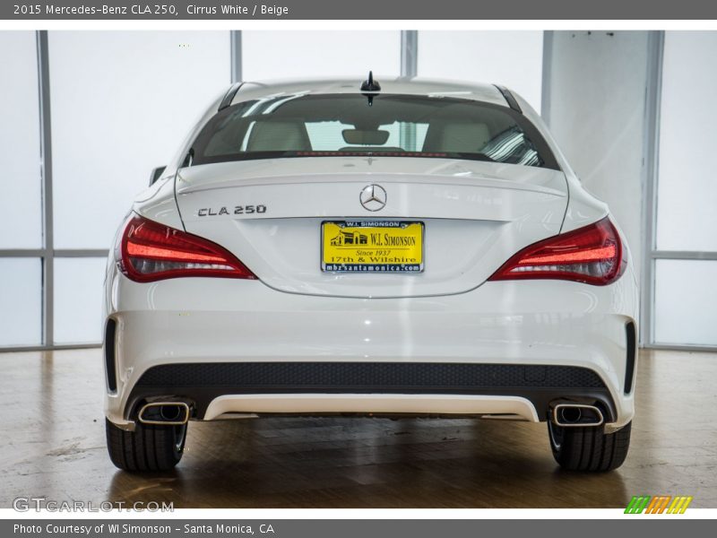 Cirrus White / Beige 2015 Mercedes-Benz CLA 250
