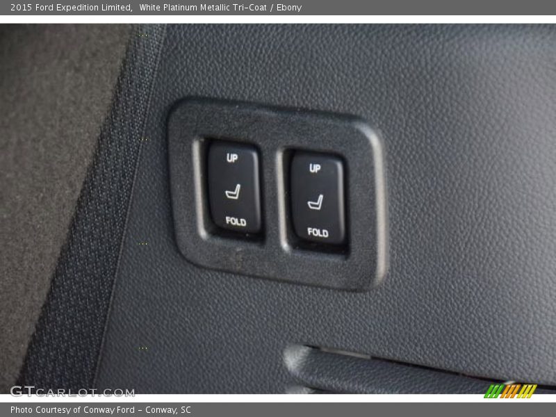 White Platinum Metallic Tri-Coat / Ebony 2015 Ford Expedition Limited
