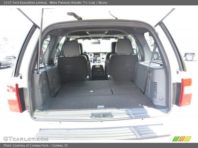 White Platinum Metallic Tri-Coat / Ebony 2015 Ford Expedition Limited