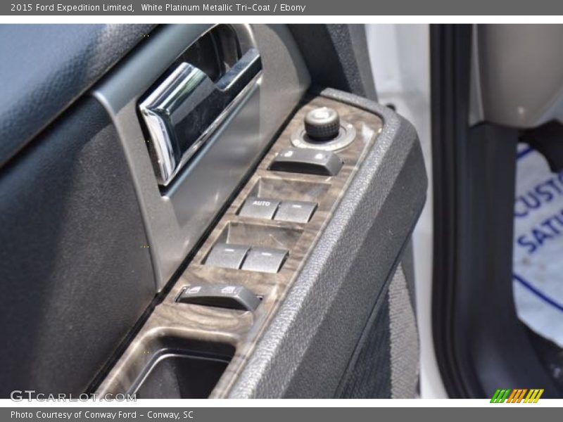 White Platinum Metallic Tri-Coat / Ebony 2015 Ford Expedition Limited