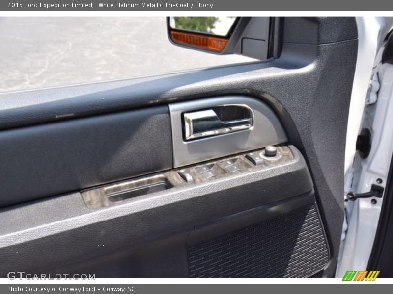 White Platinum Metallic Tri-Coat / Ebony 2015 Ford Expedition Limited