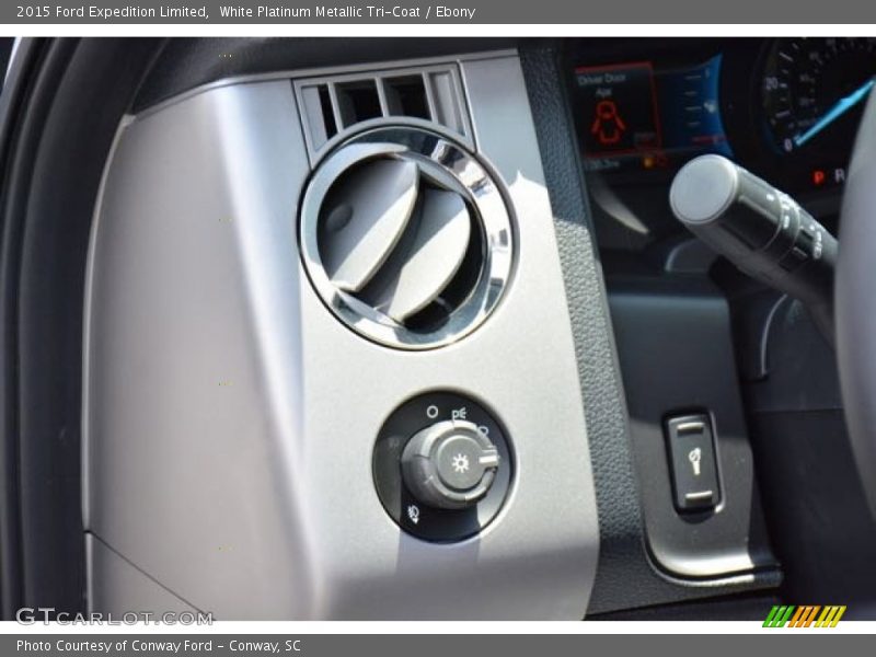 White Platinum Metallic Tri-Coat / Ebony 2015 Ford Expedition Limited
