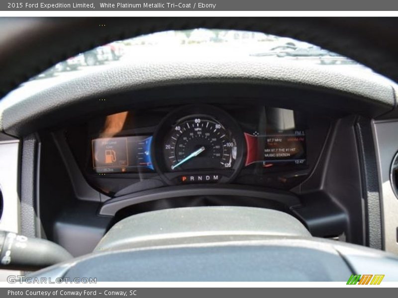 White Platinum Metallic Tri-Coat / Ebony 2015 Ford Expedition Limited