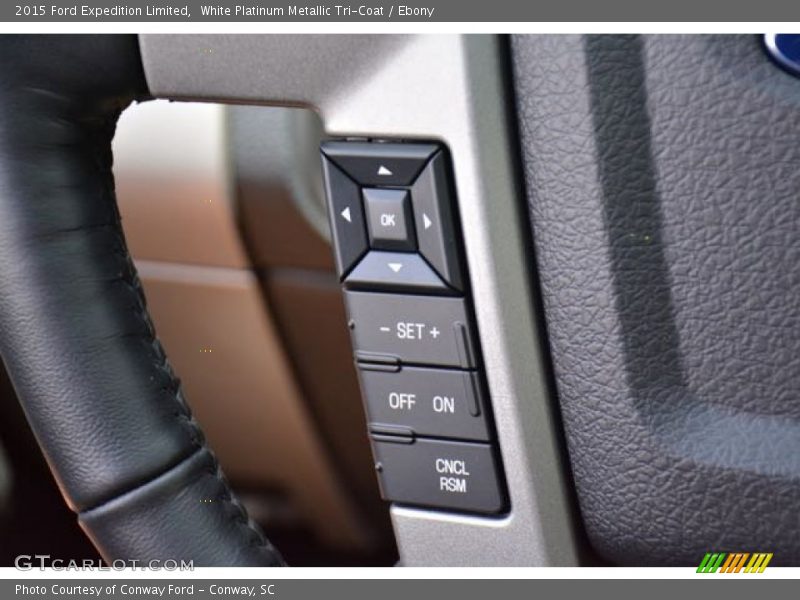 White Platinum Metallic Tri-Coat / Ebony 2015 Ford Expedition Limited