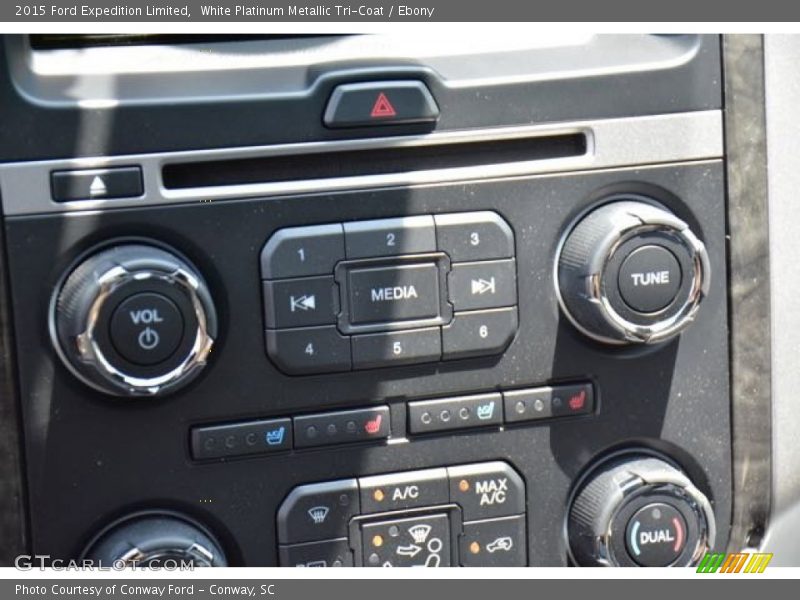 White Platinum Metallic Tri-Coat / Ebony 2015 Ford Expedition Limited