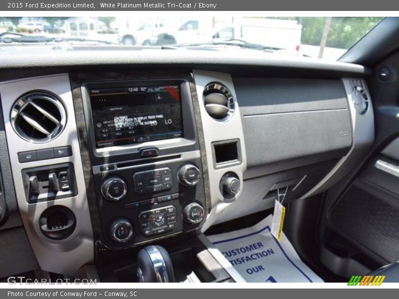 White Platinum Metallic Tri-Coat / Ebony 2015 Ford Expedition Limited