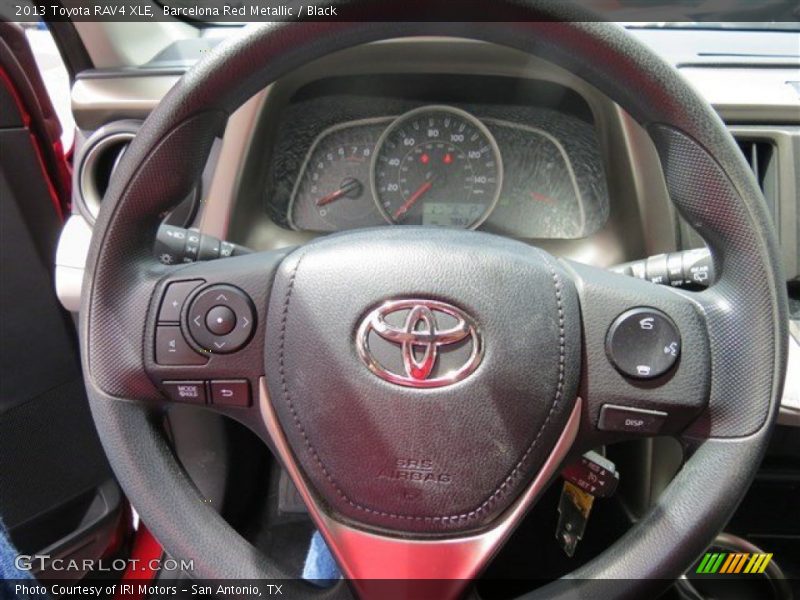 Barcelona Red Metallic / Black 2013 Toyota RAV4 XLE