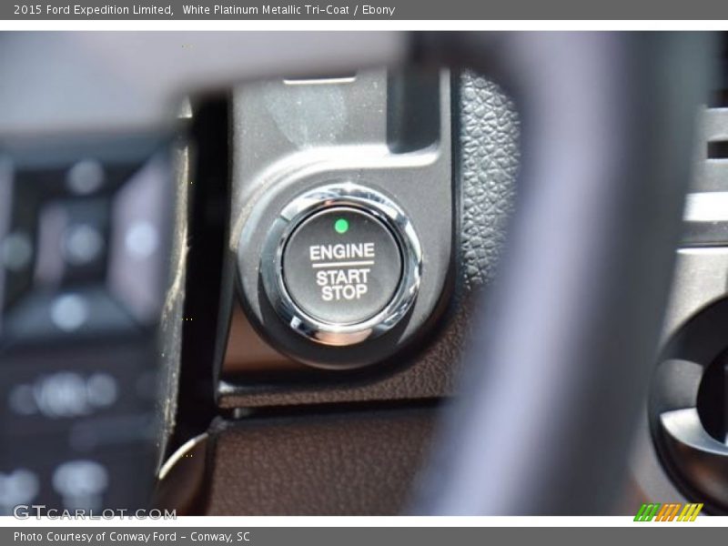 White Platinum Metallic Tri-Coat / Ebony 2015 Ford Expedition Limited