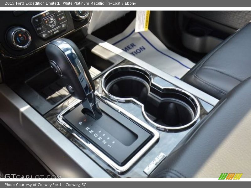 White Platinum Metallic Tri-Coat / Ebony 2015 Ford Expedition Limited