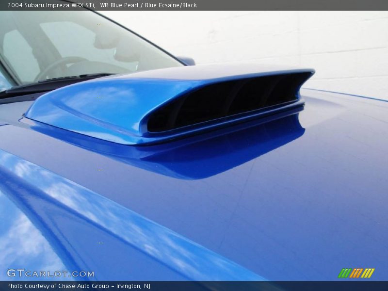 WR Blue Pearl / Blue Ecsaine/Black 2004 Subaru Impreza WRX STi