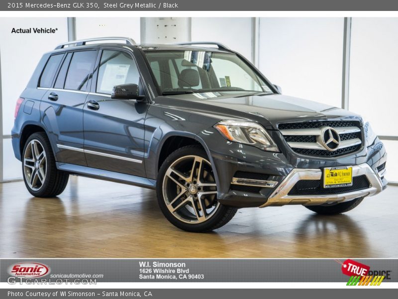 Steel Grey Metallic / Black 2015 Mercedes-Benz GLK 350