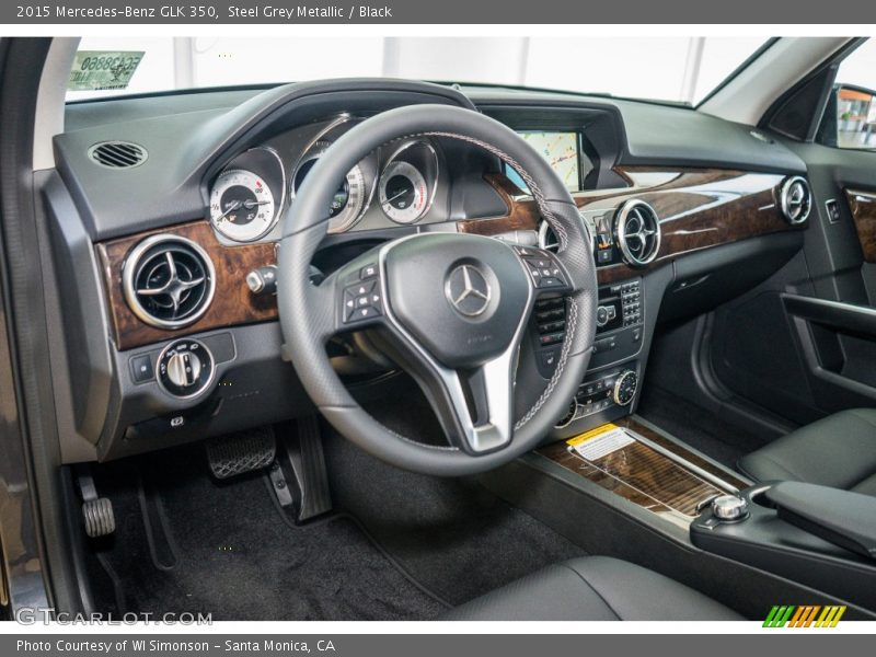 Steel Grey Metallic / Black 2015 Mercedes-Benz GLK 350